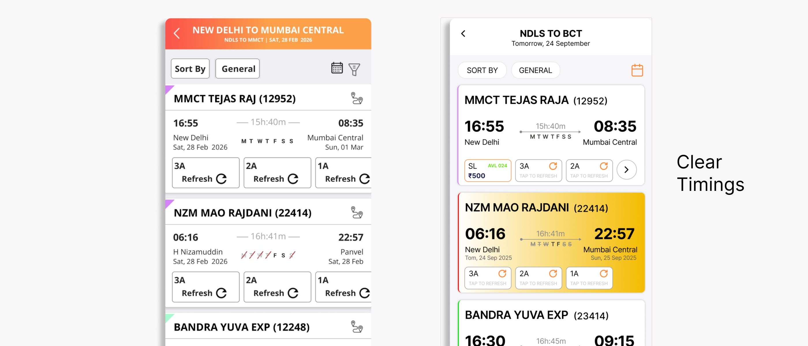 Before & After — Results Screen